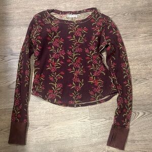 We The Free Toileidays Long Sleeve Thermal Floral Top